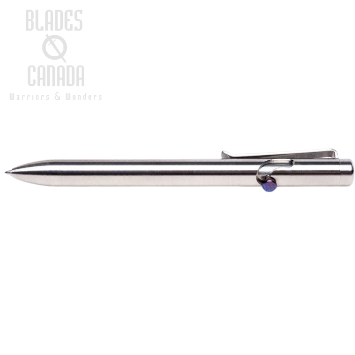 (image for) Tactile Turn Bolt Action Pen Short - Titanium w/Timascus Bolt